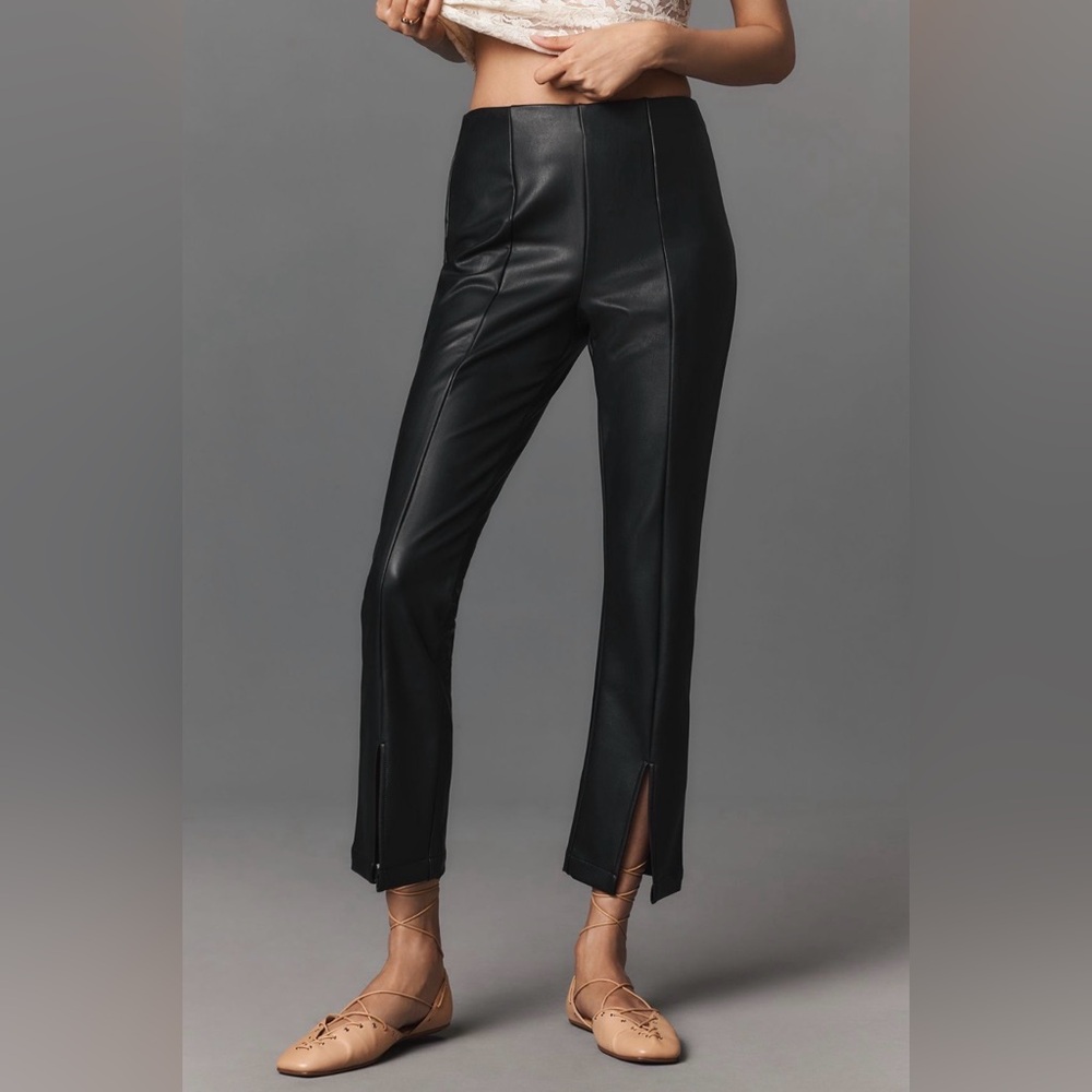 🐻‍❄️NWT🐻‍❄️ Maeve Split-Front Faux Leather Pants
